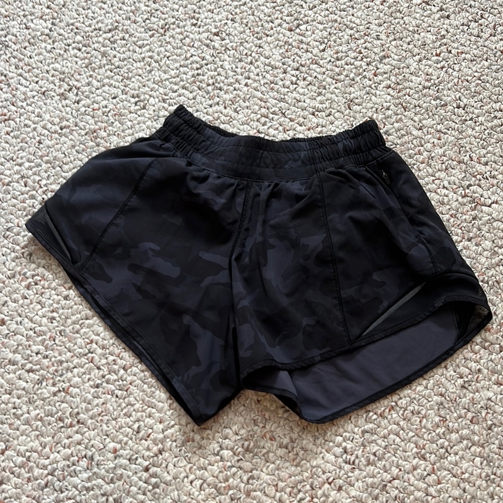 LULULEMON Black Camo Shorts